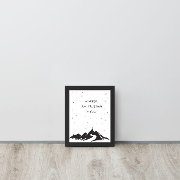 Universe I'm Trusting You - Framed poster - Image 2